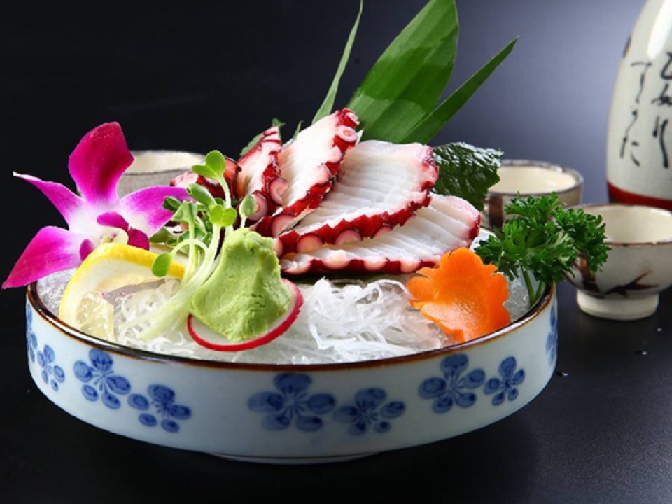 Bạch tuộc Nhật là sự lựa chọn tuyệt vời dành cho các tín đồ của món sashimi